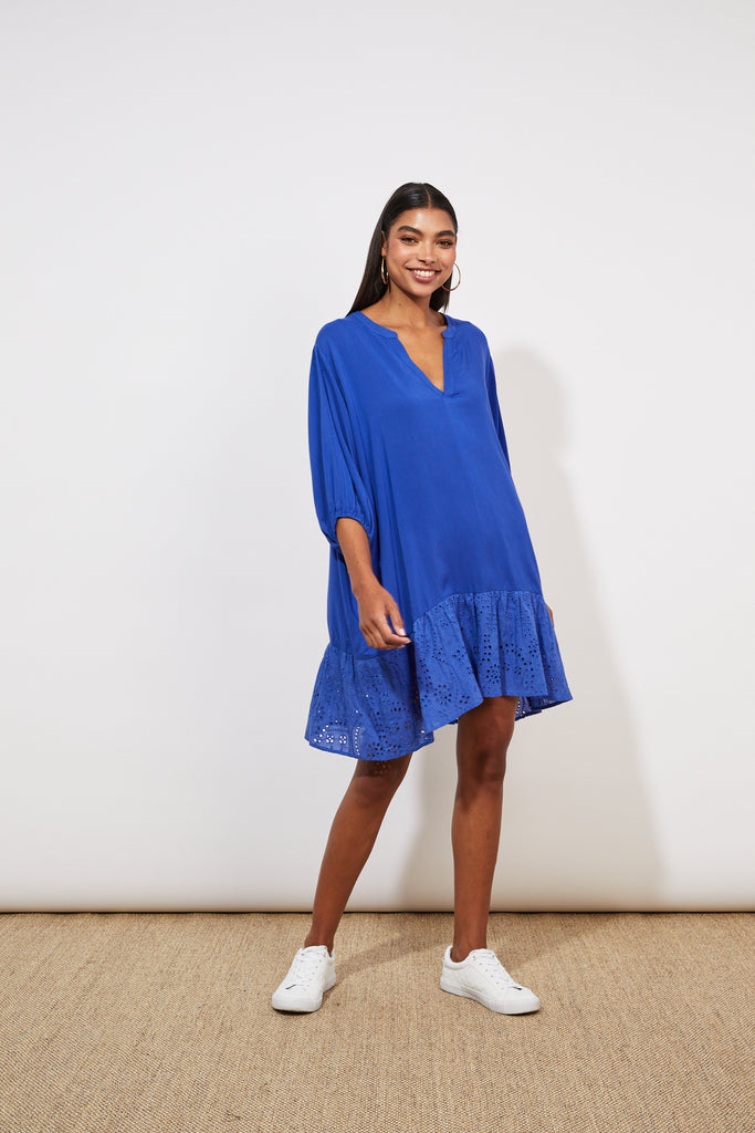 Naxos Relax Top/Dress - Cobalt - The Haven Co