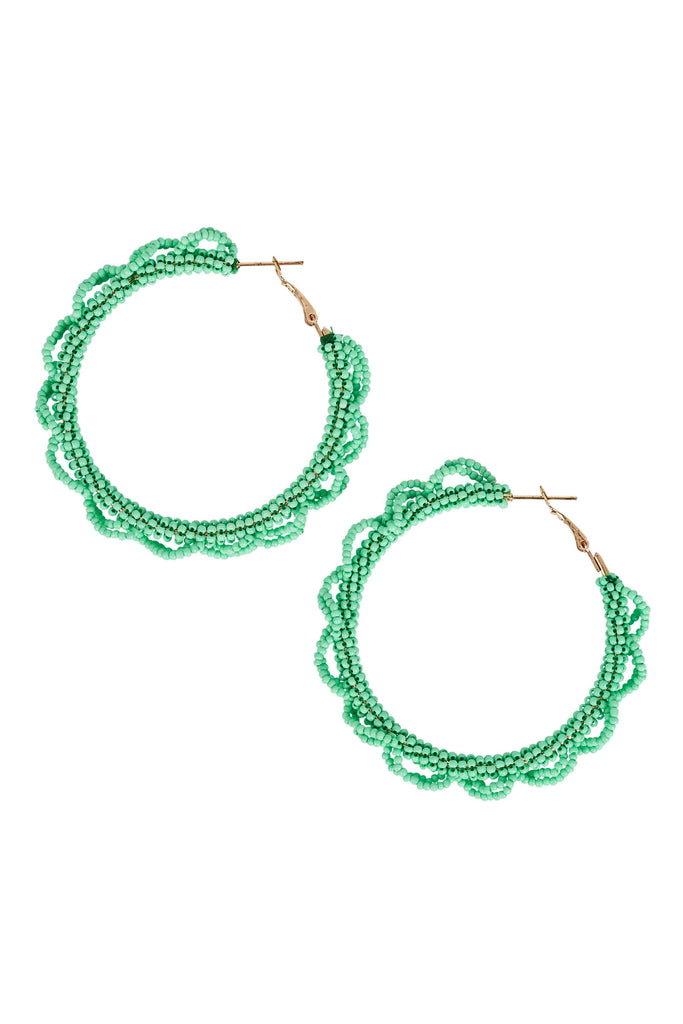 Cayman Hoop Earring - Lime - The Haven Co