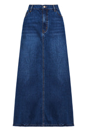 Dalton Denim Skirt - Indigo - The Haven Co