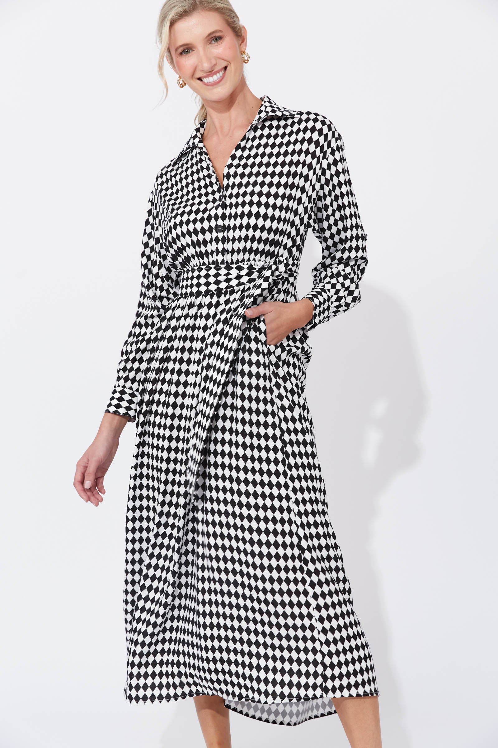 Casablanca Dress - White/Kohl