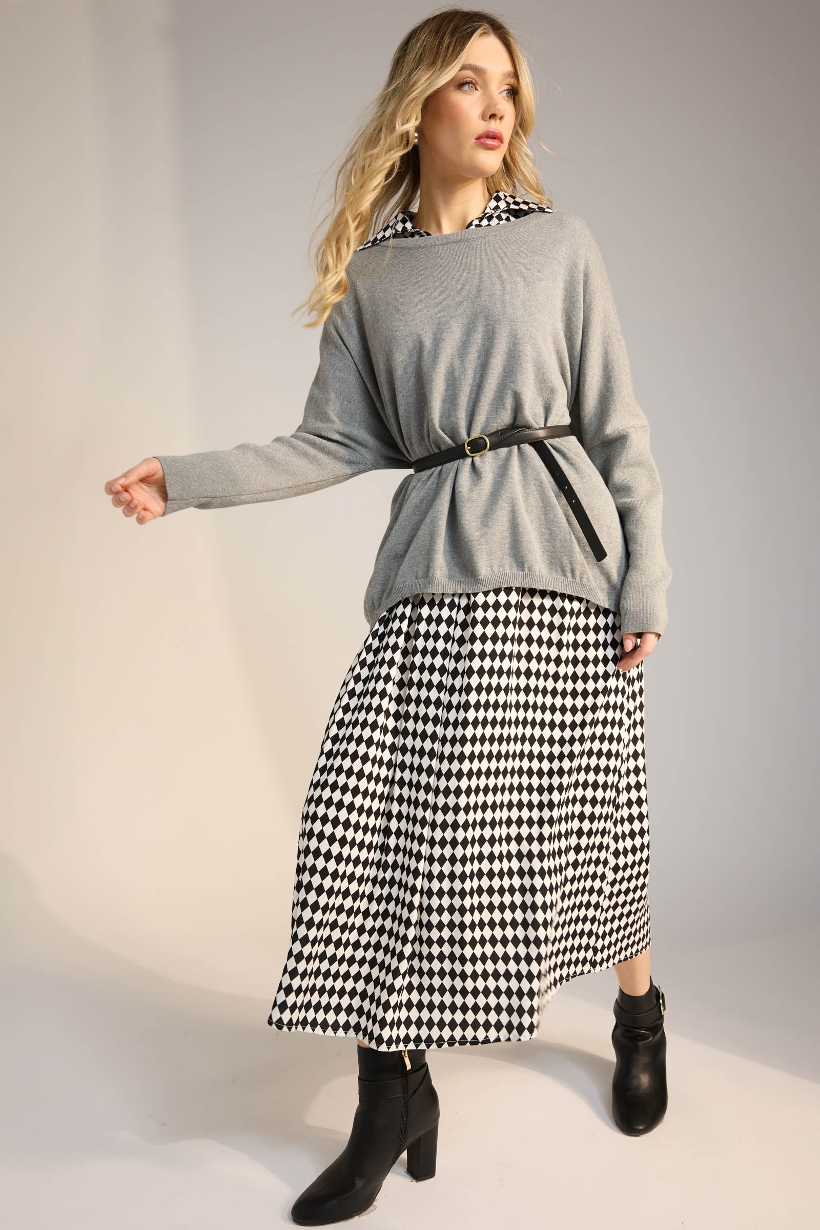 Casablanca Dress - White/Kohl