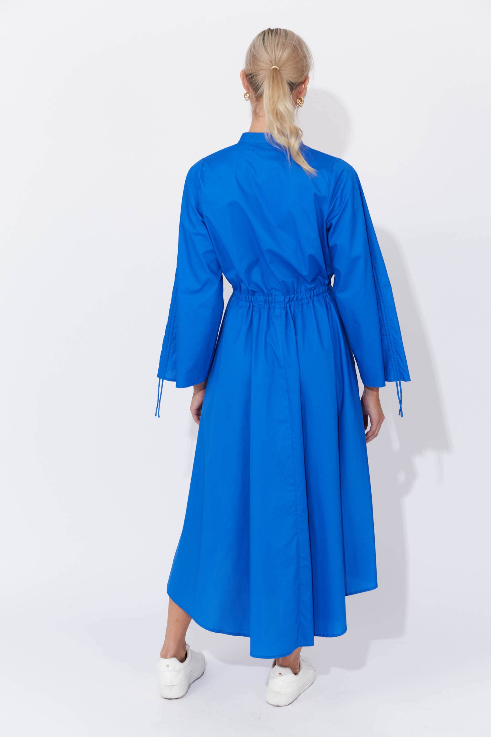 Phoenix Shirt Dress - Cobalt