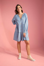 Austin Denim Dress - Denim