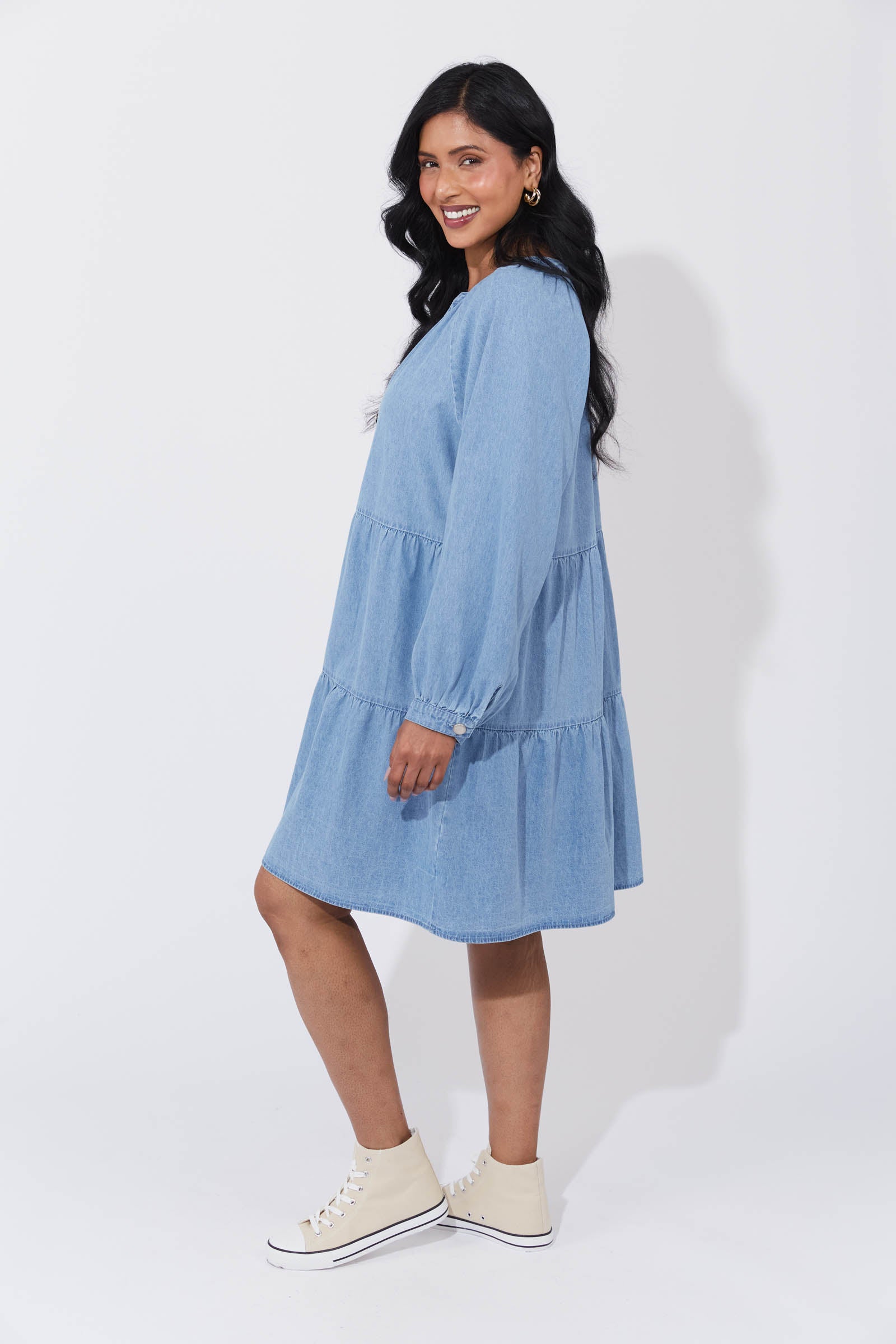 Austin Denim Dress - Denim