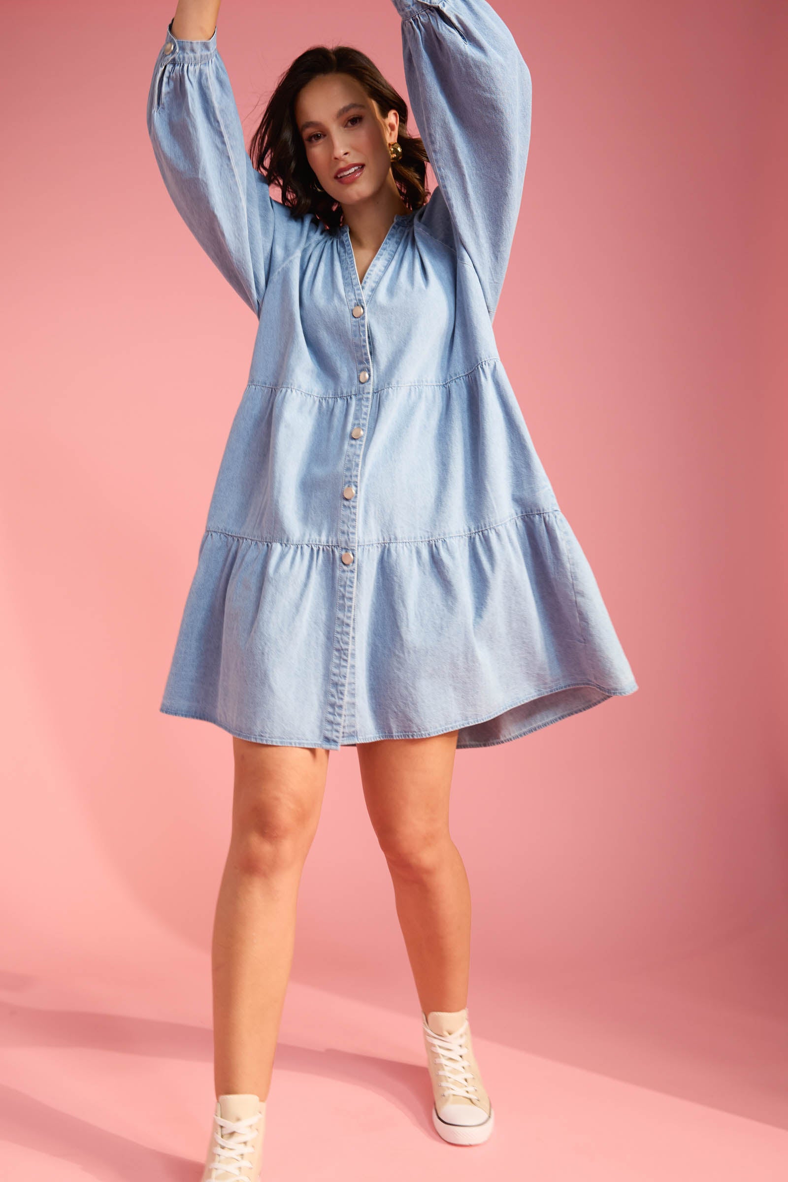 Austin Denim Dress - Denim