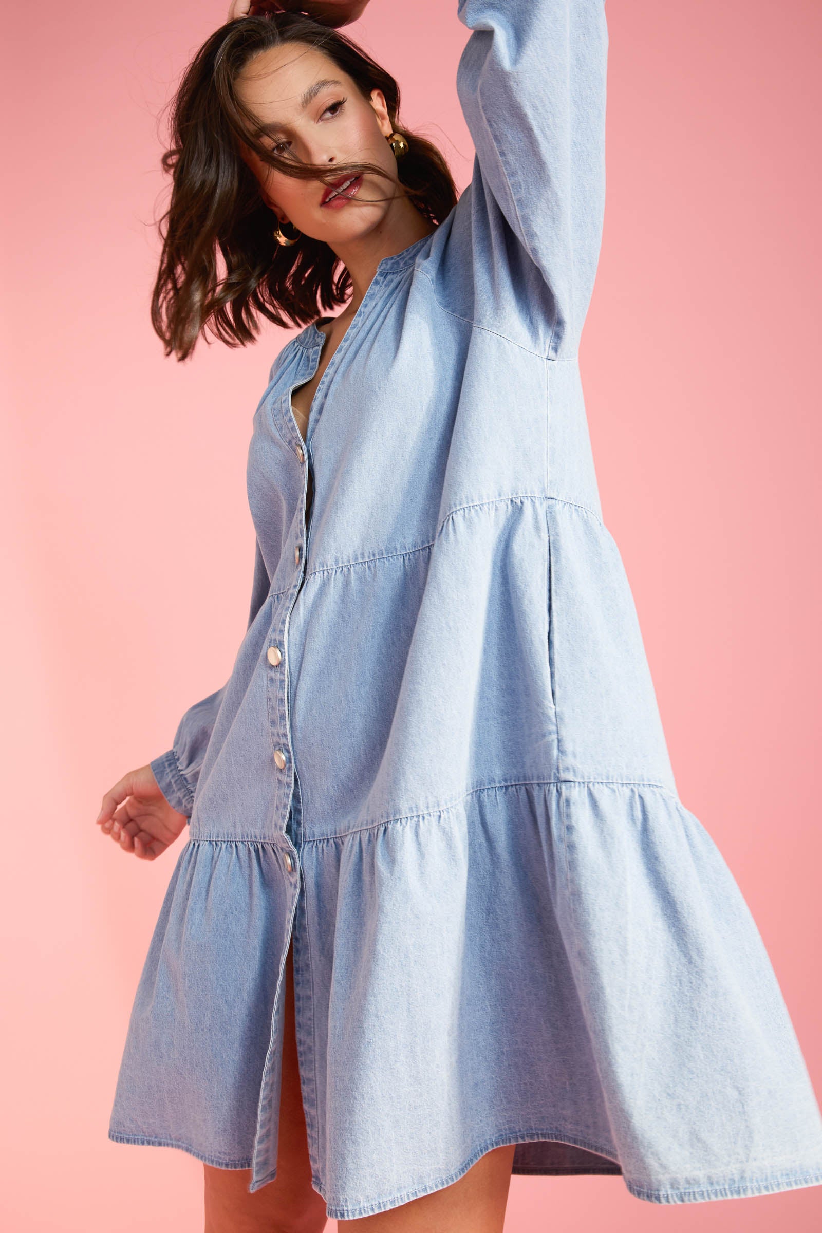 Austin Denim Dress - Denim