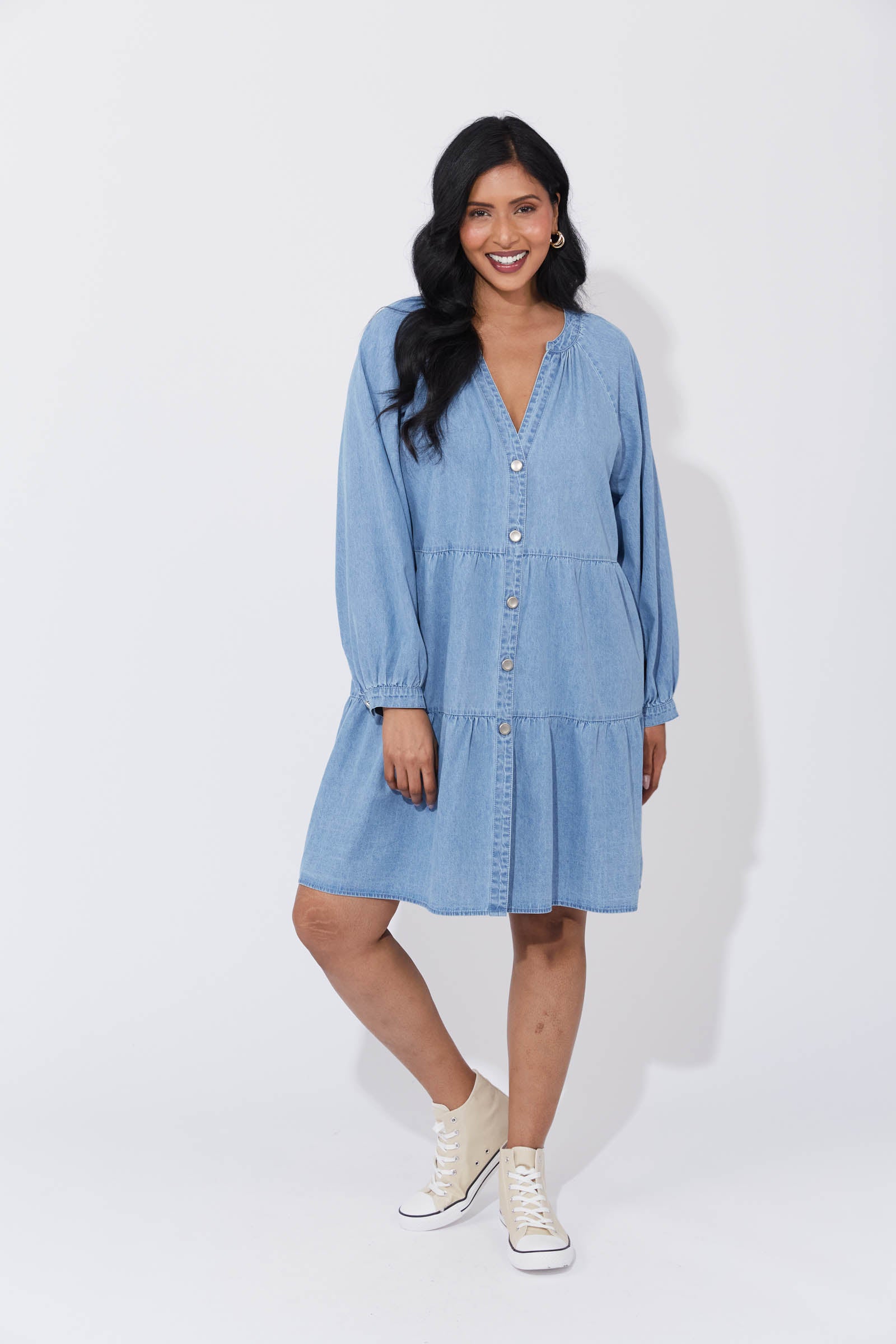 Austin Denim Dress - Denim