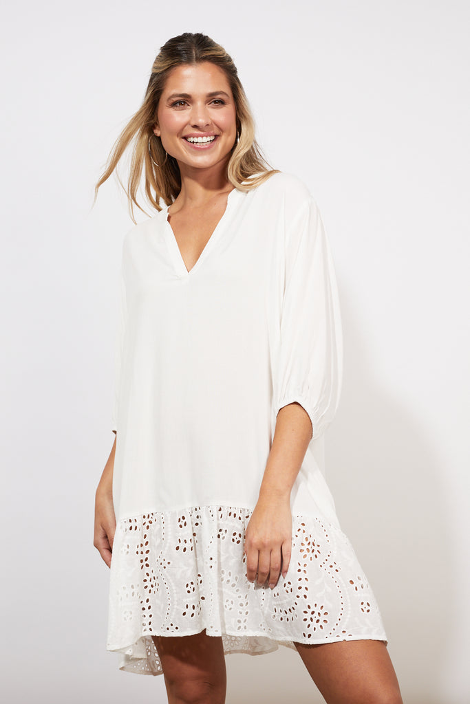 Naxos Relax Top/Dress - Coconut - The Haven Co