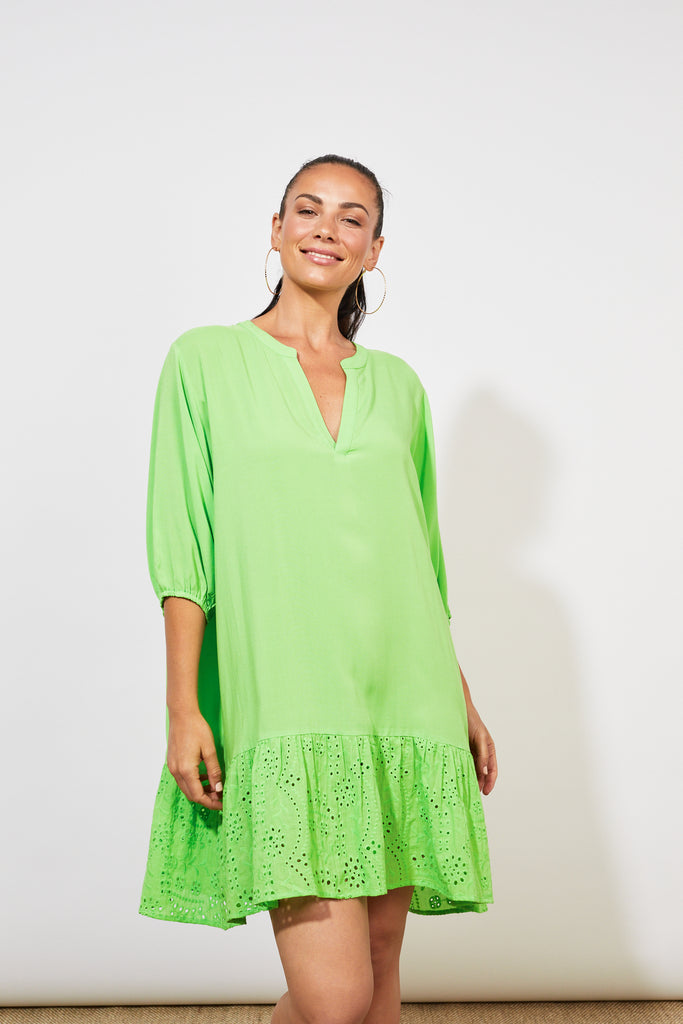 Naxos Relax Top/Dress - Limeade - The Haven Co