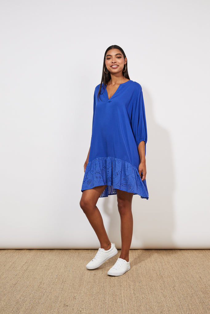 Naxos Relax Top/Dress - Cobalt - The Haven Co