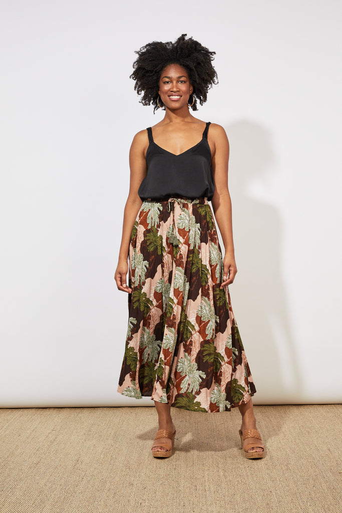 Cayman Maxi Skirt - Palms - The Haven Co
