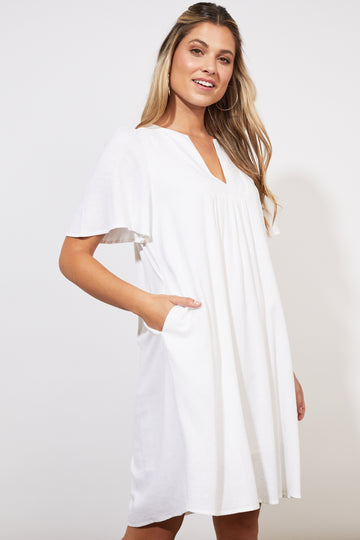 Tanna Dress - Coconut - The Haven Co