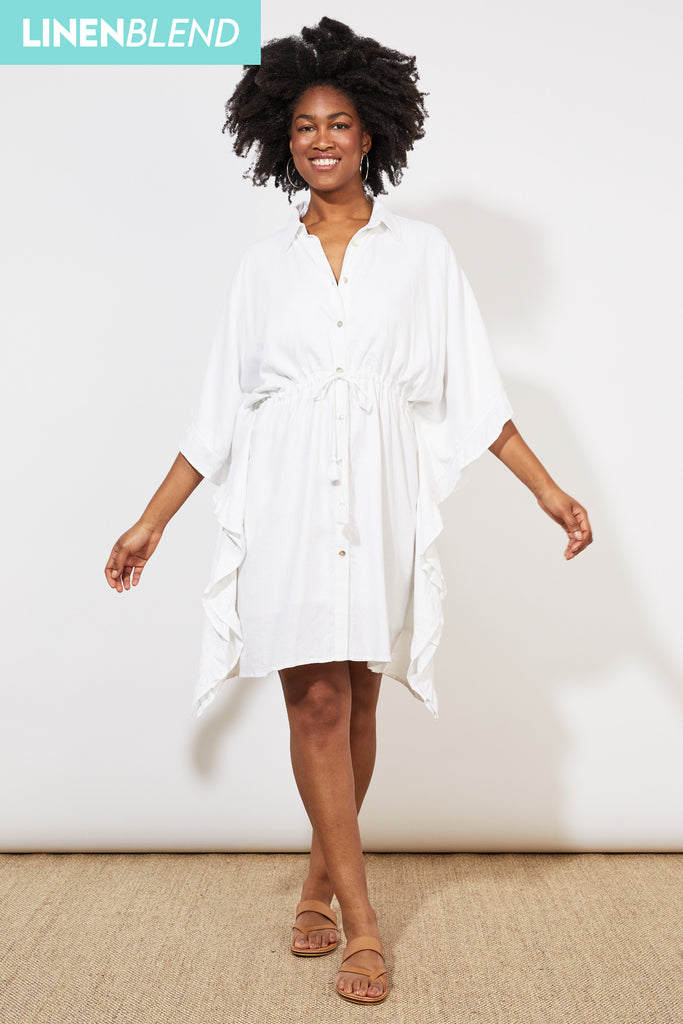 Tanna Shirt Dress - Coconut - The Haven Co
