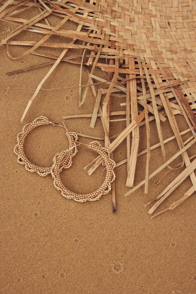 Cayman Hoop Earring - Gold - The Haven Co