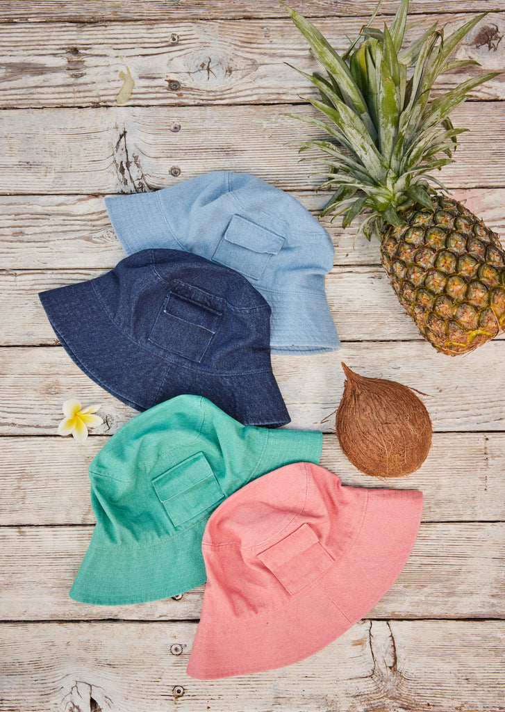 Cayman Bucket Hat - Dark Denim - The Haven Co