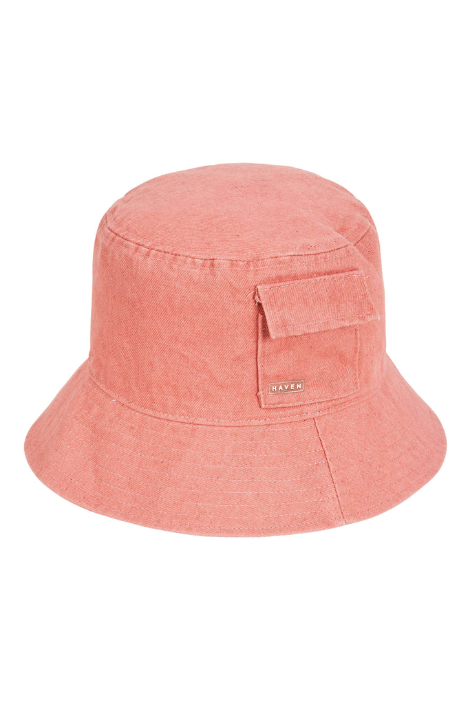 Cayman Bucket Hat - Coral - The Haven Co