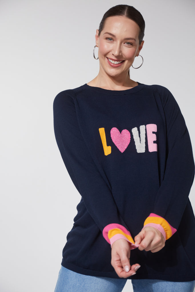 Boden Love Jumper - Midnight - The Haven Co