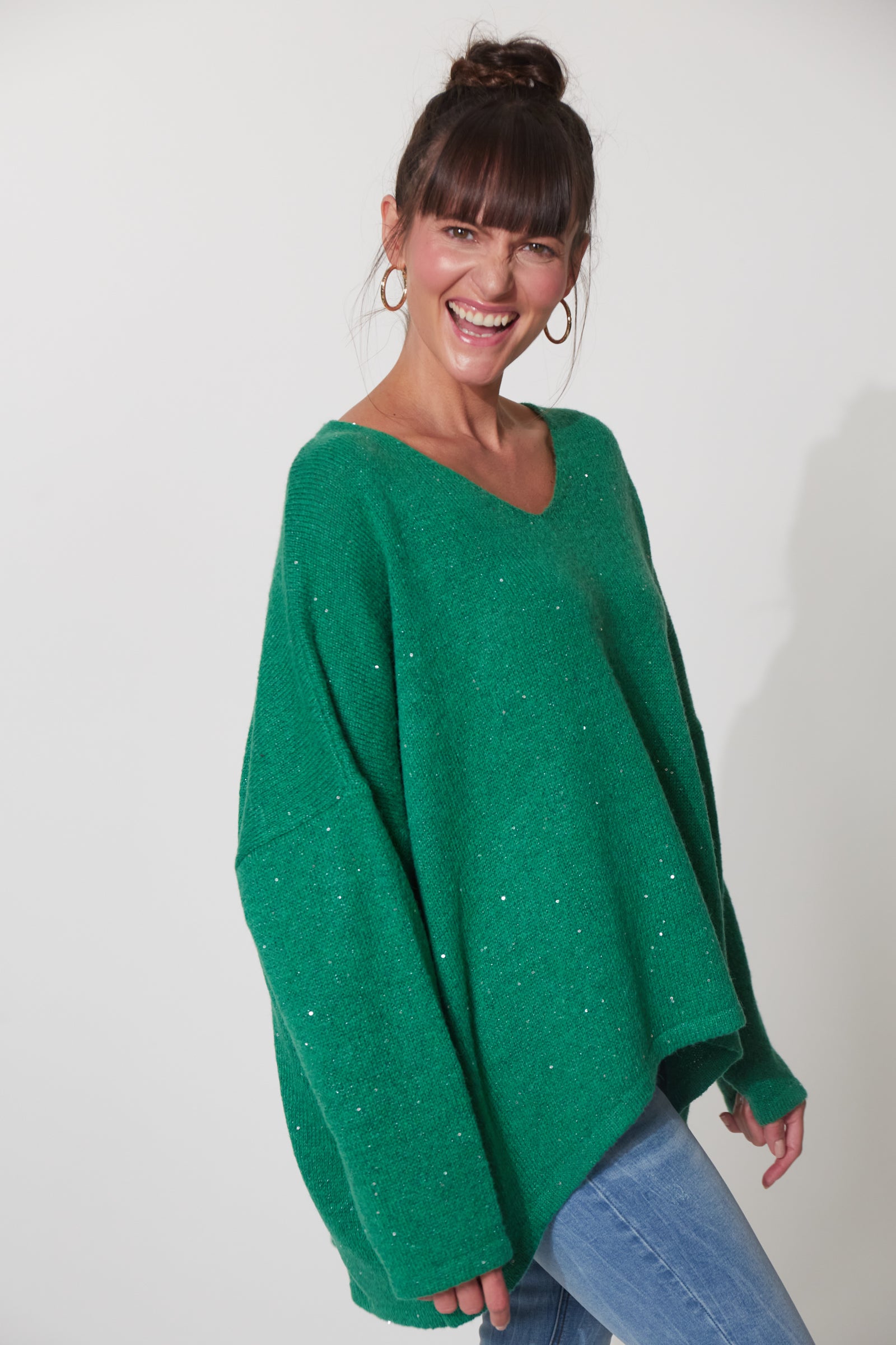Abisko Jumper - Emerald - The Haven Co