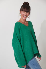 Abisko Jumper - Emerald - The Haven Co