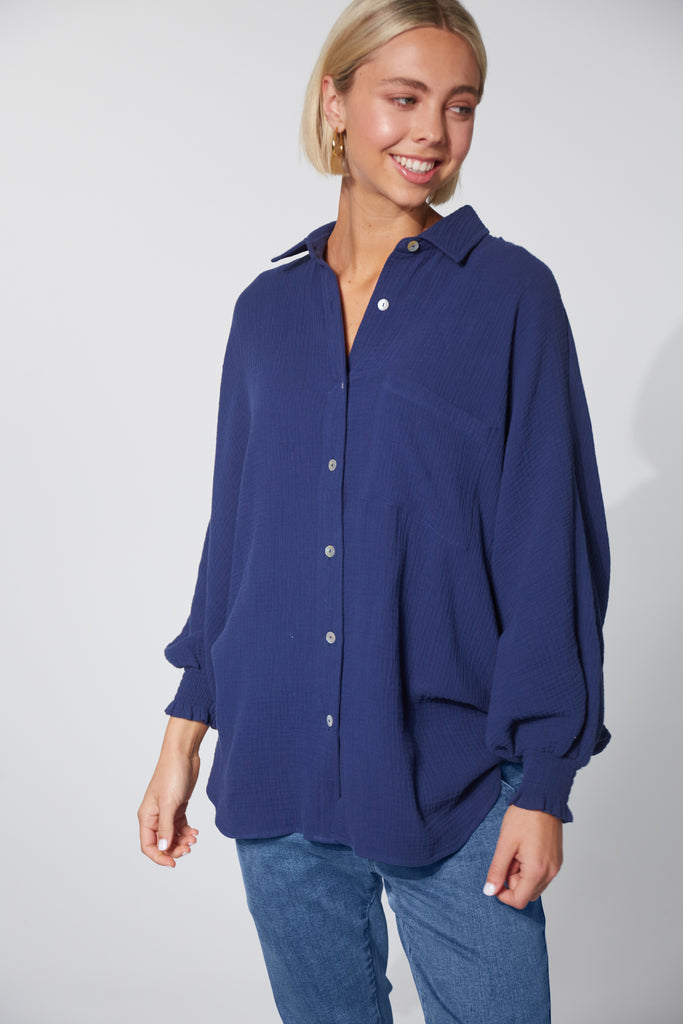 Skye Shirt - Midnight - The Haven Co