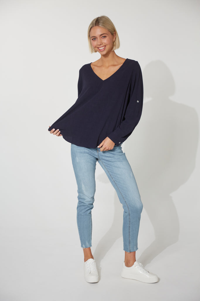 Lauder Top - Midnight - The Haven Co