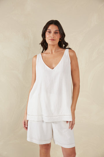 Sardinia Tank - Bianco - The Haven Co