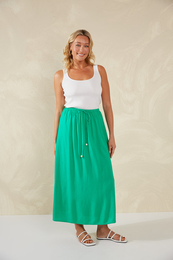 Sardinia Skirt - Verde - The Haven Co