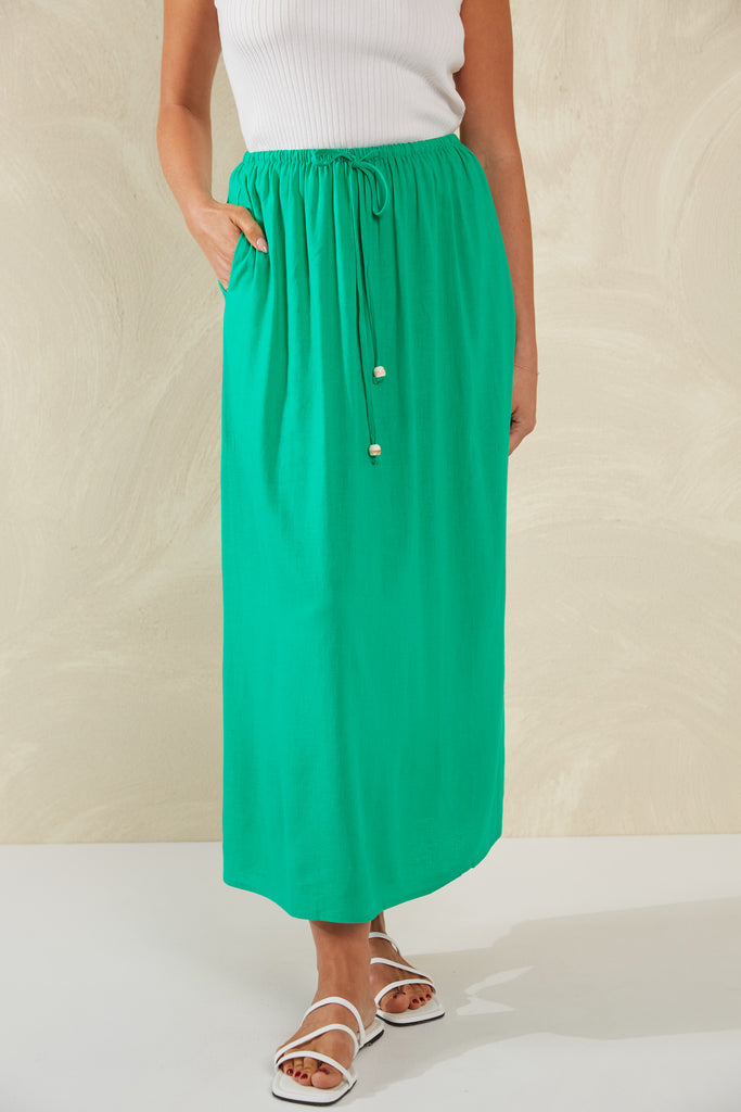 Sardinia Skirt - Verde - The Haven Co