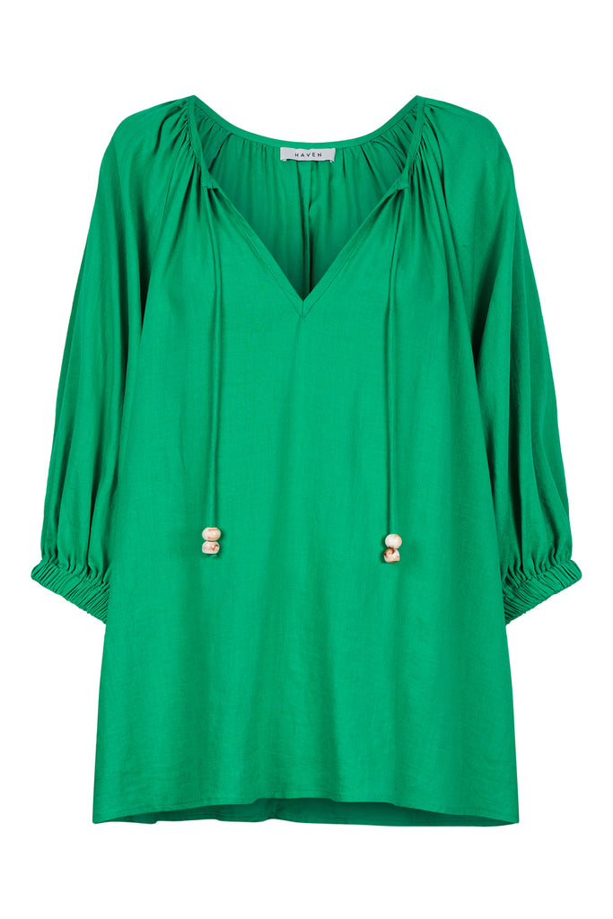 Sardinia Relaxed Blouse - Verde - The Haven Co