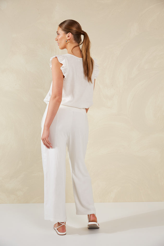 Sardinia Pant - Bianco - The Haven Co