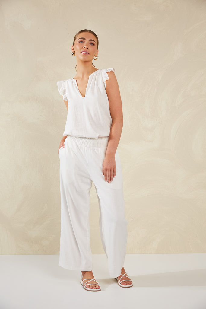 Sardinia Pant - Bianco - The Haven Co