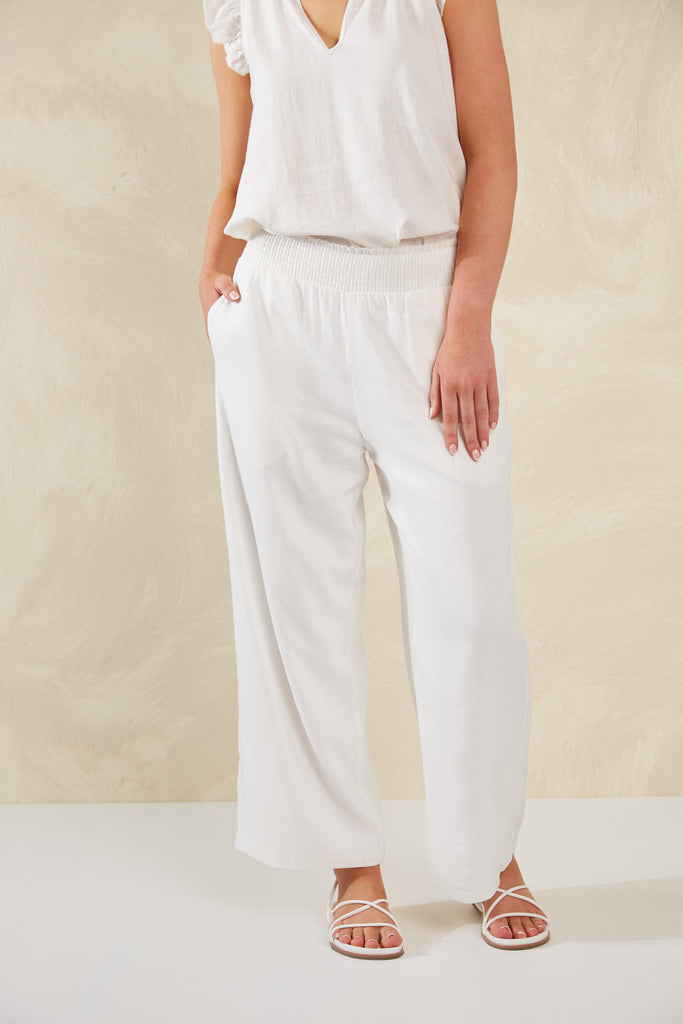 Sardinia Pant - Bianco - The Haven Co