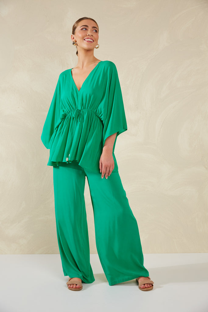 Lipari Tie Top - Verde - The Haven Co