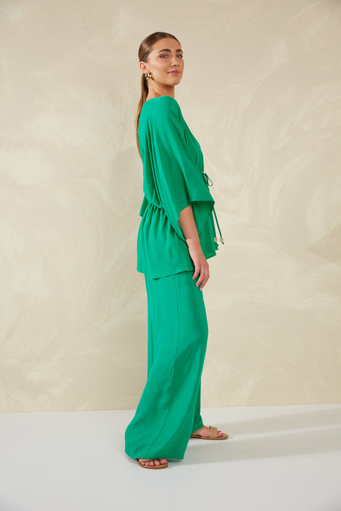 Lipari Tie Top - Verde - The Haven Co