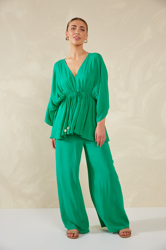Lipari Tie Top - Verde - The Haven Co