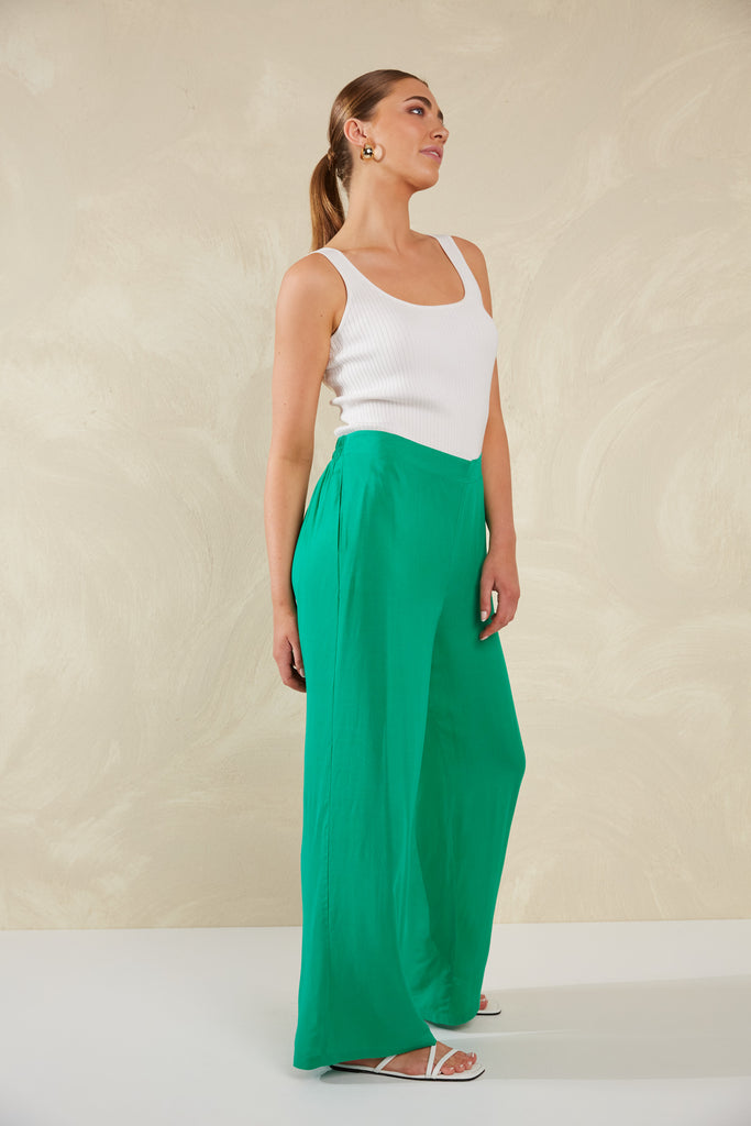 Lipari Pant - Verde - The Haven Co