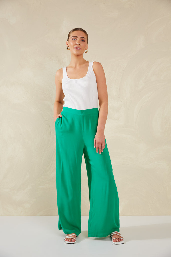 Lipari Pant - Verde - The Haven Co