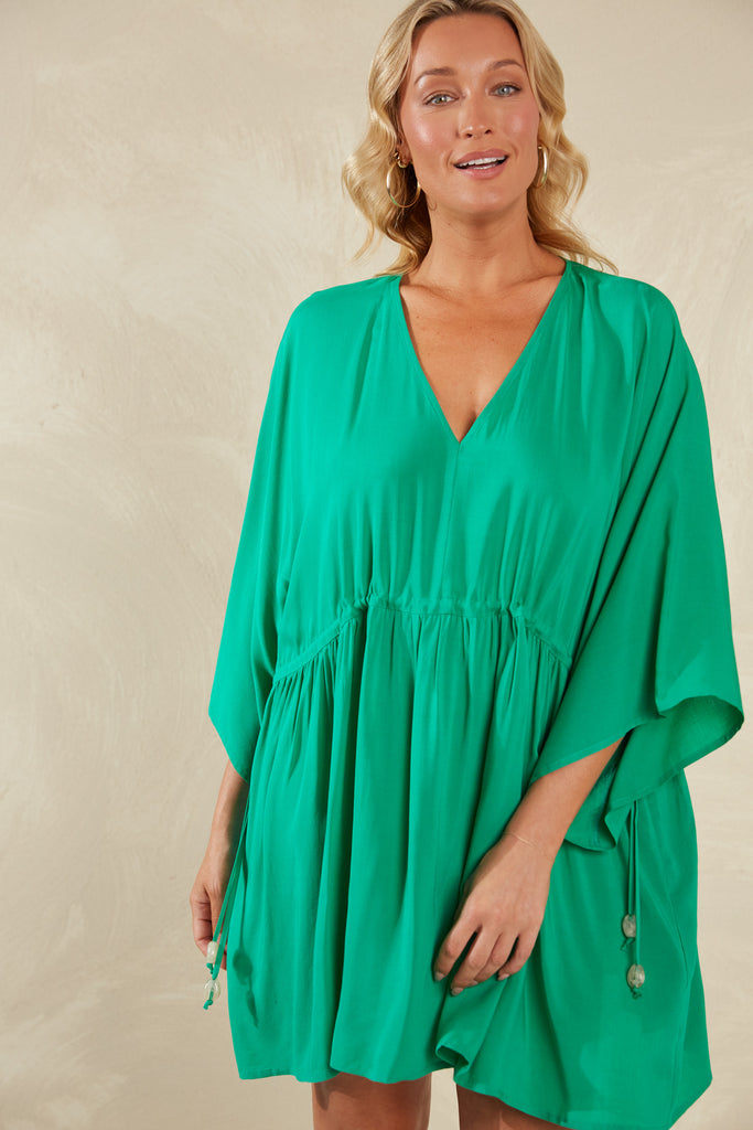 Lipari Relaxed Dress - Verde - The Haven Co