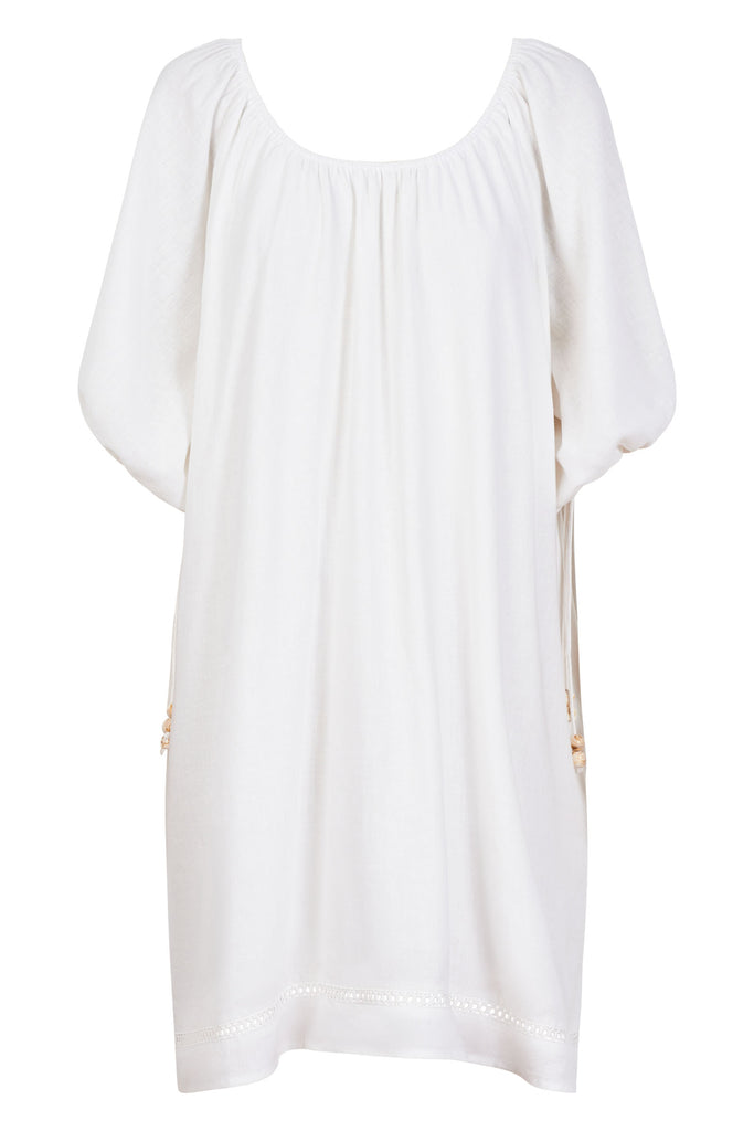 Sardinia Relaxed Dress - Bianco - The Haven Co