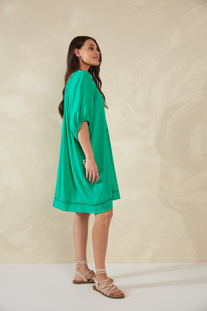 Sardinia Relaxed Dress - Verde - The Haven Co