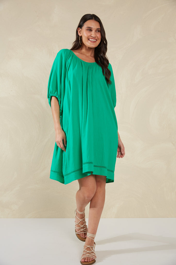 Sardinia Relaxed Dress - Verde - The Haven Co