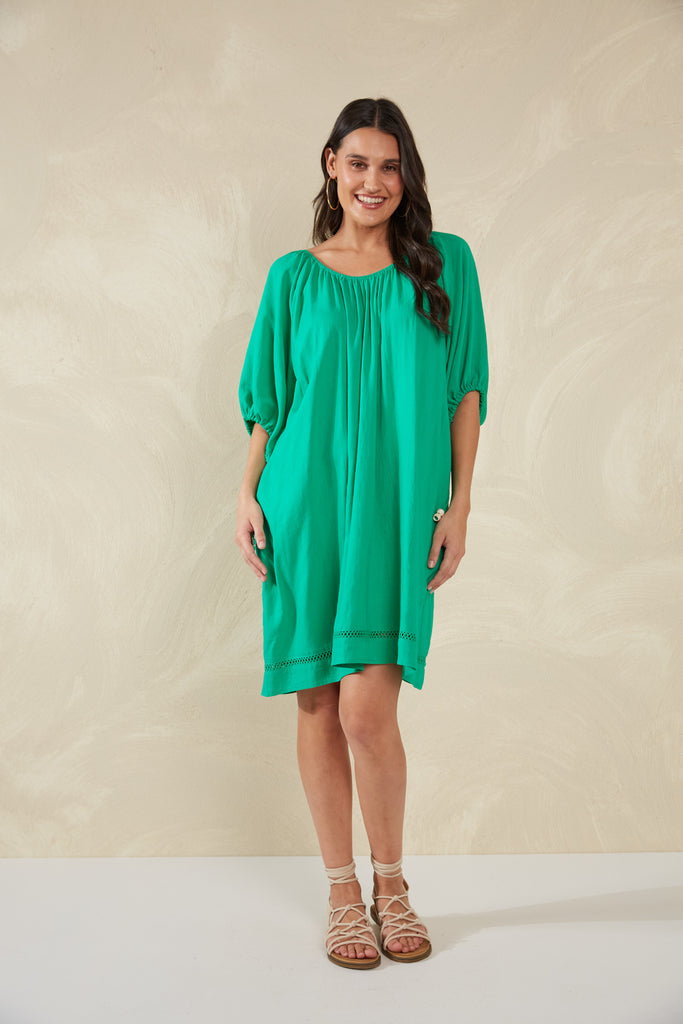 Sardinia Relaxed Dress - Verde - The Haven Co
