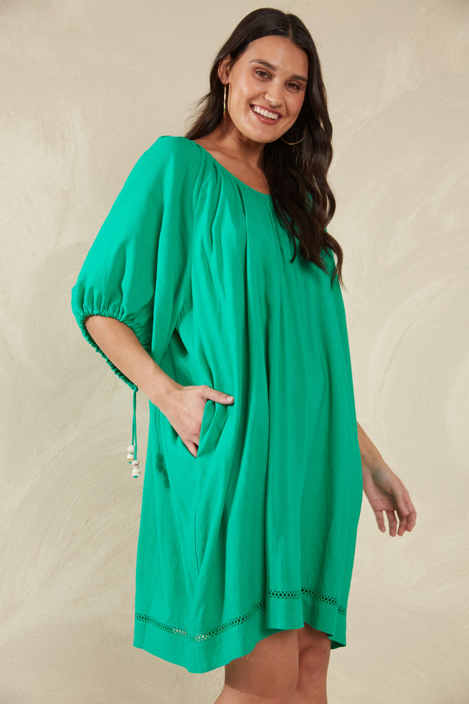 Sardinia Relaxed Dress - Verde - The Haven Co