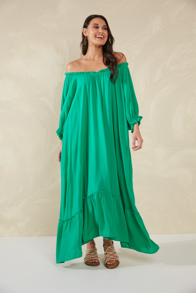 Lipari Dress - Verde - The Haven Co