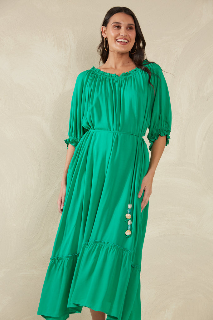 Lipari Dress - Verde - The Haven Co