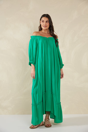 Lipari Dress - Verde - The Haven Co