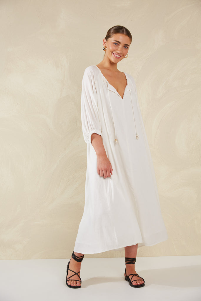Sardinia Relaxed Maxi - Bianco - The Haven Co