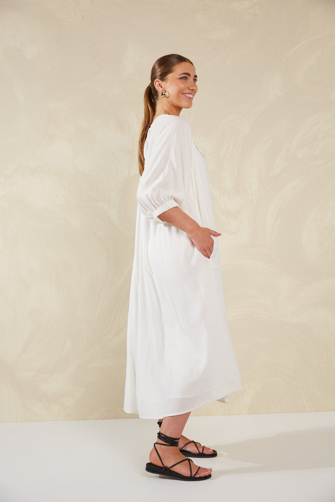 Sardinia Relaxed Maxi - Bianco - The Haven Co
