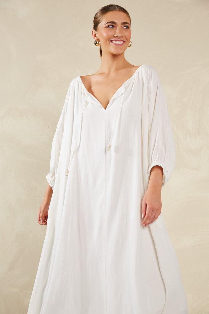 Sardinia Relaxed Maxi - Bianco - The Haven Co
