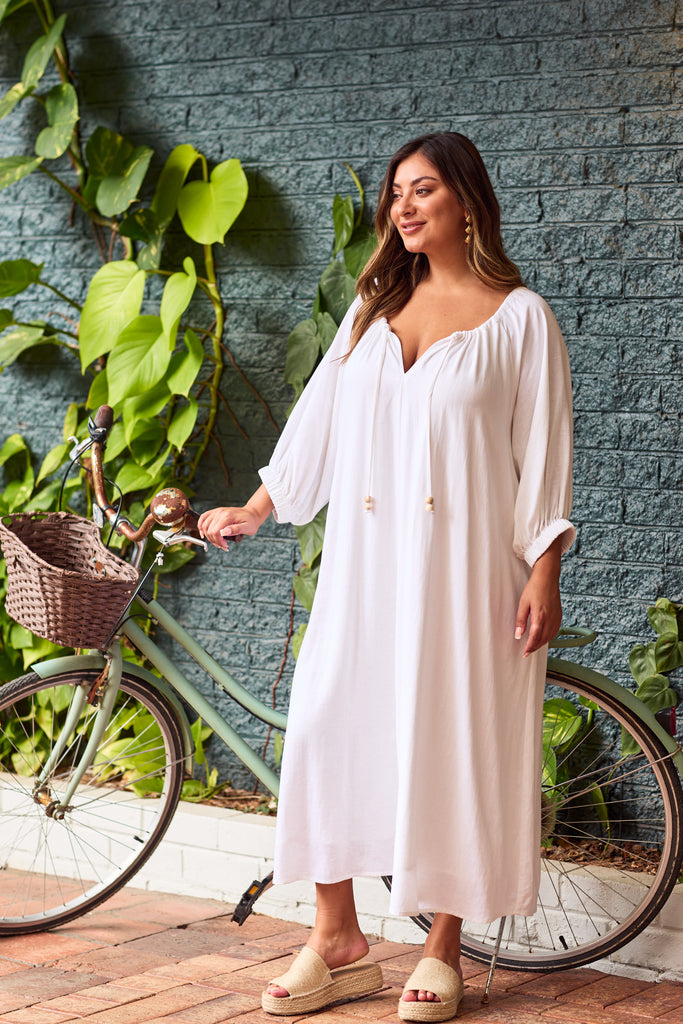 Sardinia Relaxed Maxi - Bianco - The Haven Co